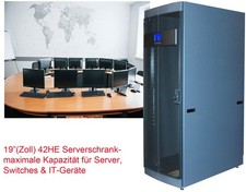 NETZWERKSCHRANK 19 ZOLL 42HE (48cm) NETAPP SERVERSCHRANK TIEF 110cm RITTAL MM