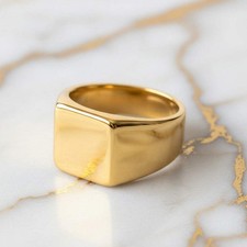 Gold Ring Herren Damen Unisex