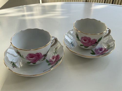Meissen set mokkatasse mit - mokkatasse,