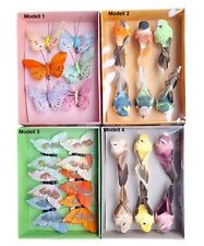 6 Stück Deko Clips Vögel