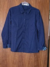 ATELIER  Damenbluse  Langarm   größe 20  Blau mit weißen Punkten