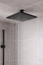 Regendusche 25x25cm Schwarz