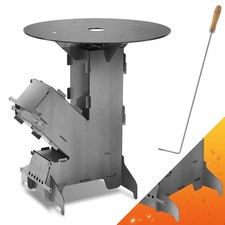 Raketenofen Raketenherd Grillplatte Camping Rocket Stecksystem Outdoor-Küche