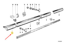 NEU BMW 6 E24 Kotflügelleiste