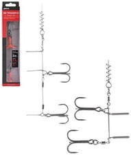 BKK TRIGGER-21 STINGER RIG SS UVO Raubfisch Stinger Rig 2 Drillinge #1/0 - #4/0