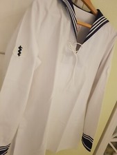 BUNDESWEHR MARINE BORD Seemann MATROSEN-HEMD Sanitäter  Gr. L 50 Fasching Kostüm