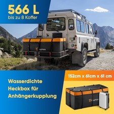 BagMate wasserdichte 566L Tragetasche Gepäckträger Heckbox Anhängerkupplung DEF.