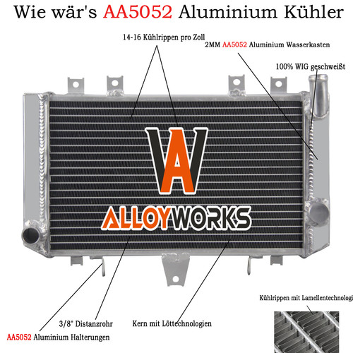 Kühler kühlung für kawasaki - kühler,