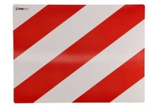 Warntafel linksweisend