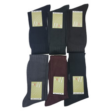 Rossi Herren lange gerippte Socken aus Baumwolle Garn aus Schottland 100% Made italy art 202