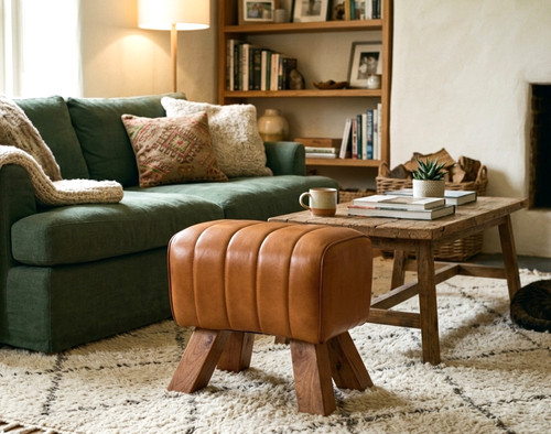 Handgefertigter hocker aus - handgefertigter,