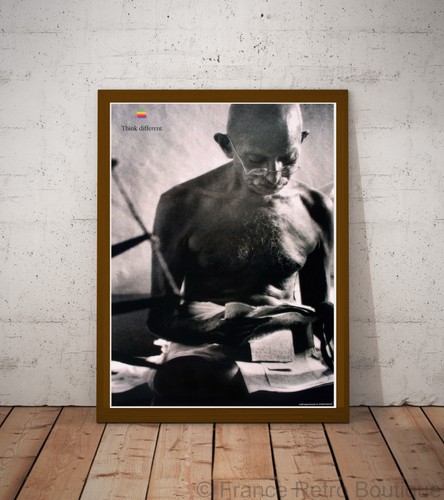 Apple think different mahatma - think,