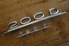 Alte Mercedes Benz Embleme 190 D 200 D mit Patina Oldtimer Original