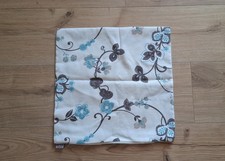 Eros Heimtextilien 38x38cm Kissen Bezug Sofa beige Blumen Hülle Kissenbezug