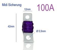 100A Midi Sicherung 100A Auto PKW KFZ Sicherung