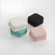 Schmuckkästchen PU-Leder Schmuckbox Klein Schmucketui Reise Schmuckdose Kompakt