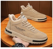 Herren Sneaker Warm Gefüttert Stiefel Schneeschuhe Winter Schuhe Stiefeletten DE