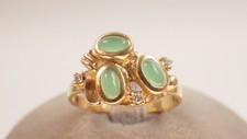 Schöner Smaragd Diamant Ring