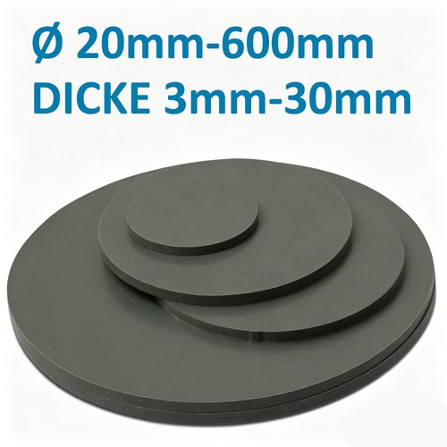 Schwarze runde pvc - schwarze,