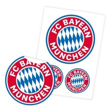 Wandsticker Wandtattoo FC Bayern Logo Set (3-teilig) - 48x70 cm