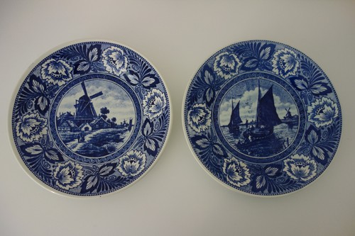 Wandteller blau schiff - 2,