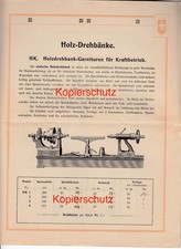 Prospekt Holz Drehbank Hoflieferant Hüpke u Sohn Holzminden vmtl. vor 1914