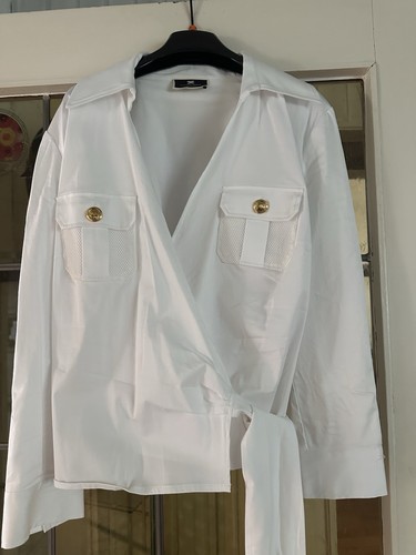 Elisabetta franchi bluse weiß - elisabetta,