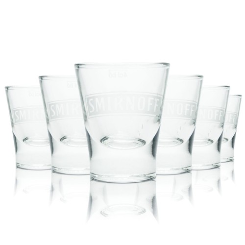 Smirnoff schnapsglas 5cl - 6x, 5,5cl