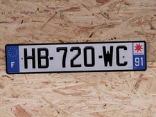 NUMMERNSCHILD FRANKREICH IN EU
