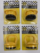 4. Stück Mini Saugheber / Glassauger / Glasheber / Sauggriff Gelb bis 12,5kg Set