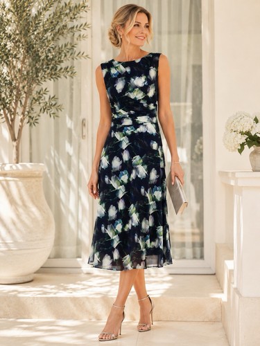 Swing damen midi kleid - damen,