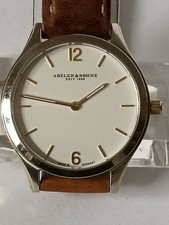 Abeler + Söhne Herrenuhr Quartz, Edelstahl Bicolor, sehr flach, Dress Watch !!!