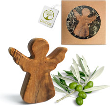 Schutzengel Olivenholz Handschmeichler Geburt Taufe Kommunion Firmung