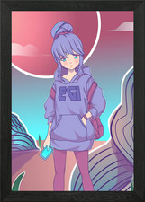 Anime Girls gerahmtes Wandbild