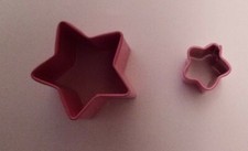 2 wunderschöner Ausstecher  Stern  +++ Fondant +++ Marzipan +++ Plätzchen 