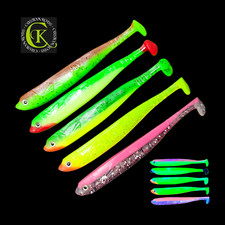 5x 13cm Gummifisch Shad UV