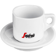 Segafredo Caffe Cappuccinotasse mit Unterteller - Sonderpreis - B-Ware