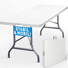 Casaria® Gartentisch 183X76Cm