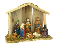 Krippe XXL aus Holz, incl