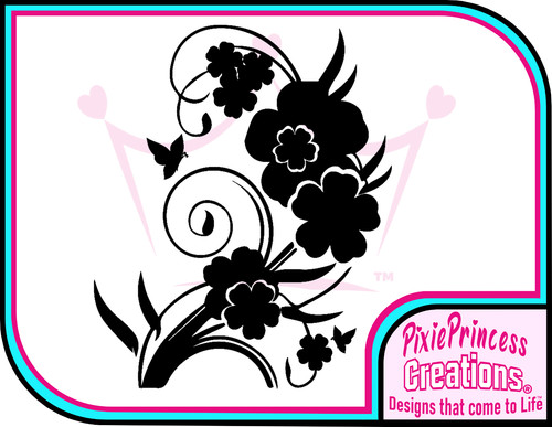 Blume orchid vinyl sticker - vinyl,