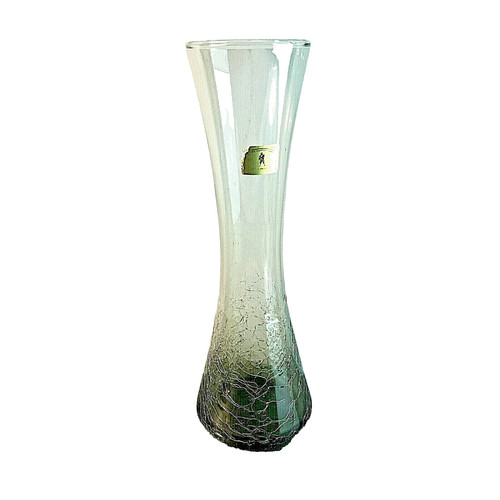 Vintage rauchglas vase 50er - vase,