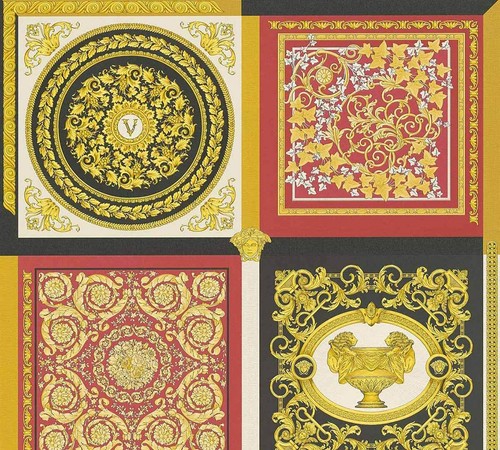 Versace home designtapete rot - versace,
