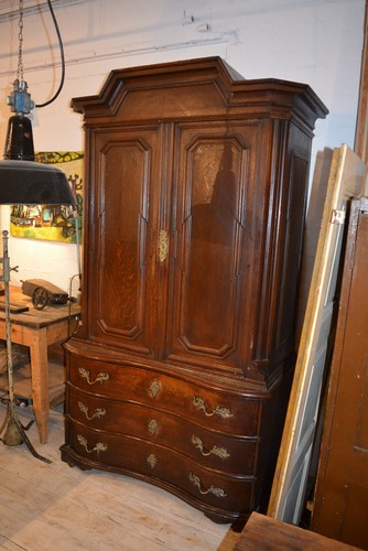 Barock aufsatzkommode eiche - aufsatzkommode,