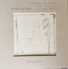 Gerhard Altenbourg nmmeriert SIGNATUR Zeit Schrift - Sein letztes Werk!!