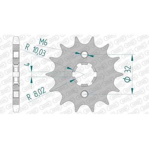 Stahl ritzel für - rr, 125