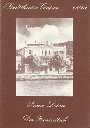 Programmheft franz lehar - franz, der