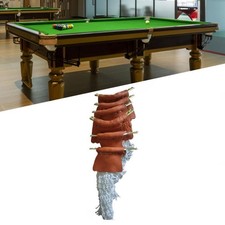 Set mit 6 Snooker-Tisch-PU-Ledertaschen, Billardtisch-Taschennetz-Ersatz,
