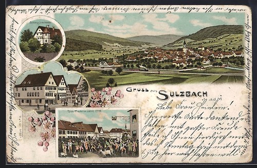 Lithographie sulzbach murr - lithographie, /