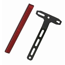 Rückstrahler Reflektor komplett mit T-Halter Motorrad Roller Quad ATV Katzenauge