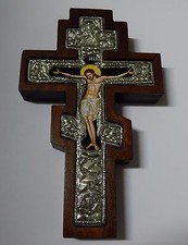 Ikonen-Kreuz Kruzifix Silber